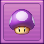 Mario GO老虎機 - 一般符號:紫色蘑菇