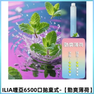 ILIA BAR 4哩啞一次性大容量6500Puffs拋棄式電子煙【勁爽薄荷】